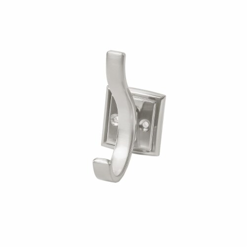 Hickory Hardware H078774SN 0.75 in. Center to Center Dover Collection Hook, Satin Nickel Fini Perspective: front