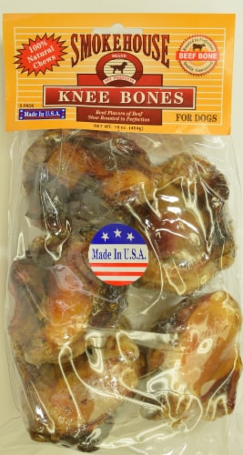Smokehouse Knee Bones for Dogs Perspective: front