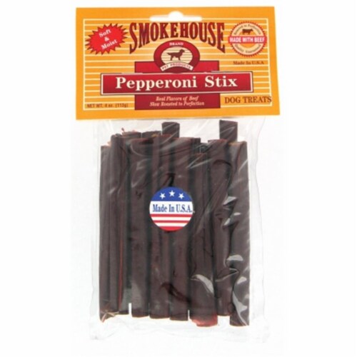 Smokehouse Pet Products 4 Oz Pepperoni Stix Dog Treats 85812 Perspective: front