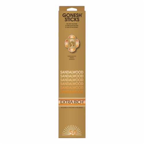 Gonesh® Sandalwood Incense Sticks Perspective: front