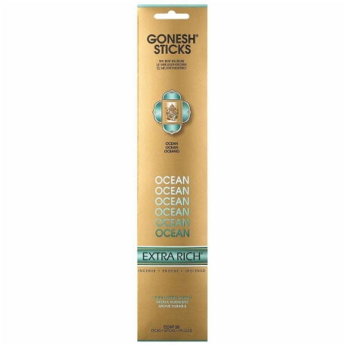 Gonesh® Extra Rich Collection Ocean Incense Sticks - 20 Pack Perspective: front