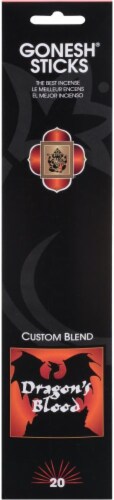 Gonesh® Dragon's Blood Custom Blend Incense Sticks Perspective: front