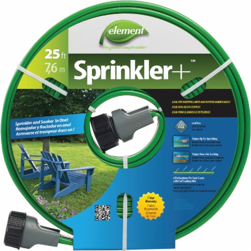 Element™ Drinking Water Safe Sprinkler Hose - Green Perspective: front
