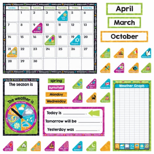 TREND Color Harmony Calendar Bulletin Board Set, 106 Count Kroger