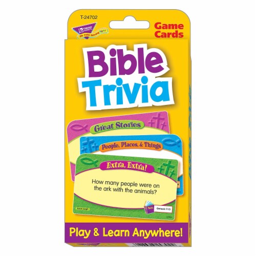 Trend Enterprises Bible Trivia Challenge Cards T-24702 Perspective: front