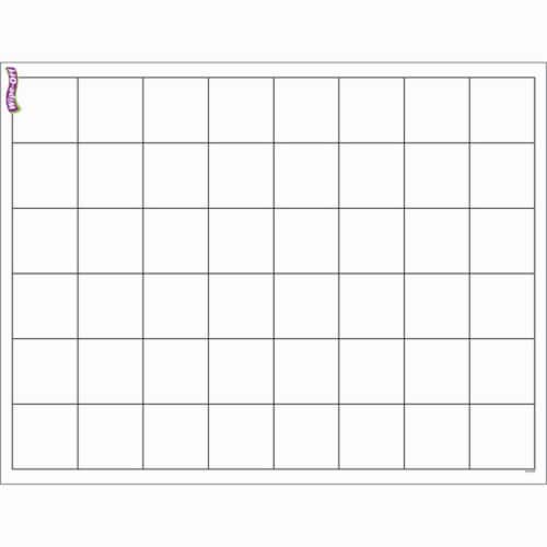 Graphing Grid (Large Squares) Wipe-Off® Chart, 17 x 22, 1 - Kroger