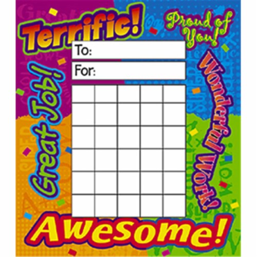 Trend Enterprises Inc. T-73003 Incentive Pad Reward Words Perspective: front
