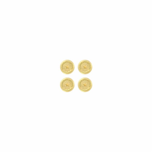 Trend Enterprises Award Seals Stickers Congratulations Gold T74011 Perspective: front