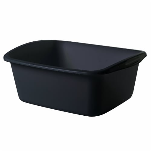 Starplast  12qt. Dishpan - Black Perspective: front
