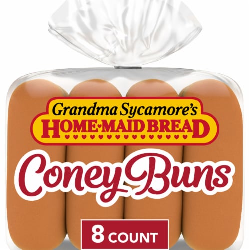 Grandma Sycamore's Home-Maid Bread® Coney Buns Perspective: front