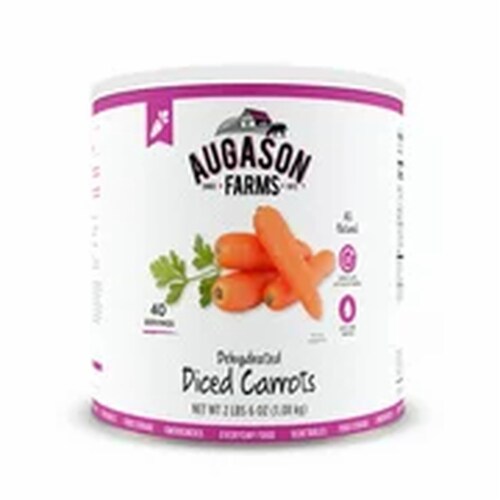 Augason Farms Gluten Free Dehydrated Diced Carrots Perspective: front