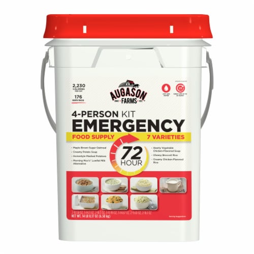 Augason Farms 72 Hour 4 Person Emergency Food Supply Perspective: front