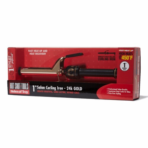 Hot Shot Tools Gold Series Spring Curling Iron 1 Inch New In Original Box 1 unit Pay Less Super Markets
