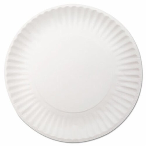 Dixie® White Paper Plates, 9 Dia, 250/pack, 4 Packs/carton WNP9OD Perspective: front