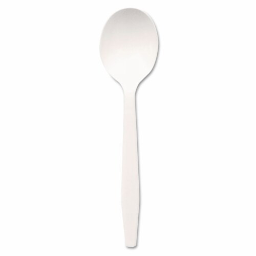 Plastic Cutlery, Mediumweight Soup Spoons, White, 1,000/Carton Plastic Cutlery, Mediumweight Soup Spoons, White, 1,000/Carton