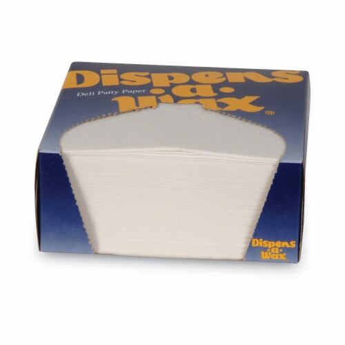 Dispens-A-Wax Waxed Deli Patty Paper, 4.75 x 5, White, 1,000/Box Dispens-A-Wax Waxed Deli Patty Paper, 4.75 x 5, White, 1,000/Box