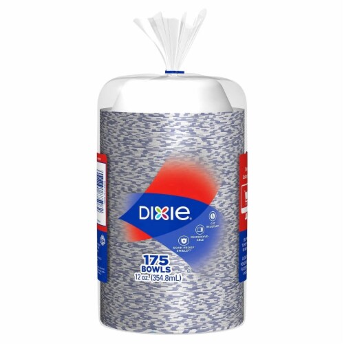 Dixie Paper Bowl, 12 Ounce (175 Count) Perspective: front