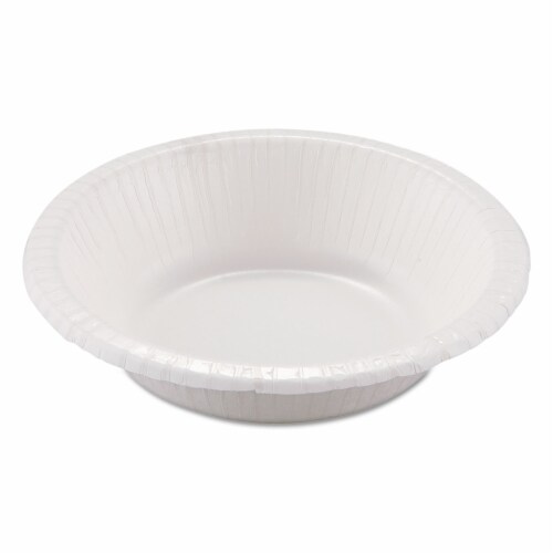 Dixie Basic Paper Dinnerware Bowls White 12 oz 125/Pack DBB12WPK Perspective: front