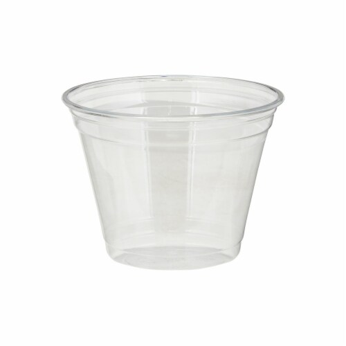 Dixie DXECPET9PK 9 oz Foods Clear Plastic Cold Cups Perspective: front