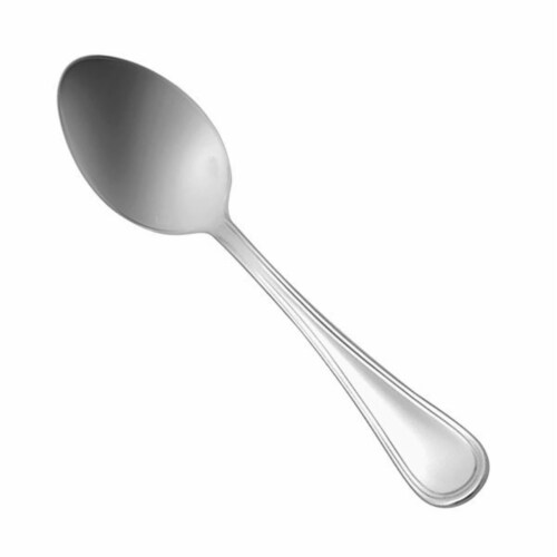 Oneida T029SFTF Bellini Stainless Steel Extra Heavy Weight European Size Teaspoon Silver Perspective: front