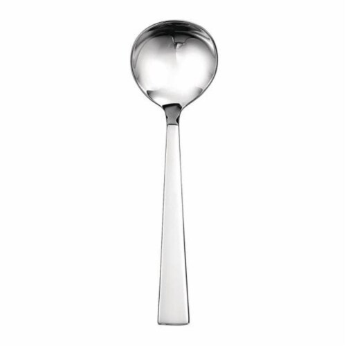 Oneida T812MSLF 5.75 in. Satin Fulcrum Stainless Steel Sauce Ladle  Silver Perspective: front