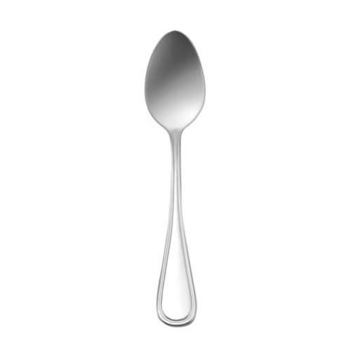 Oneida T015SFTF New Rim Stainless Steel European Size Teaspoon Perspective: front
