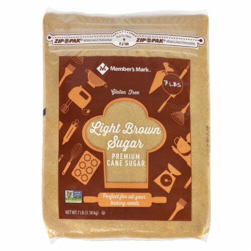 Member's Mark Light Brown Sugar - 7 Pound Bag Perspective: front