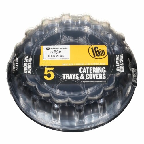Member's Mark 16 Catering Tray with Lids (5 Pack) Perspective: front