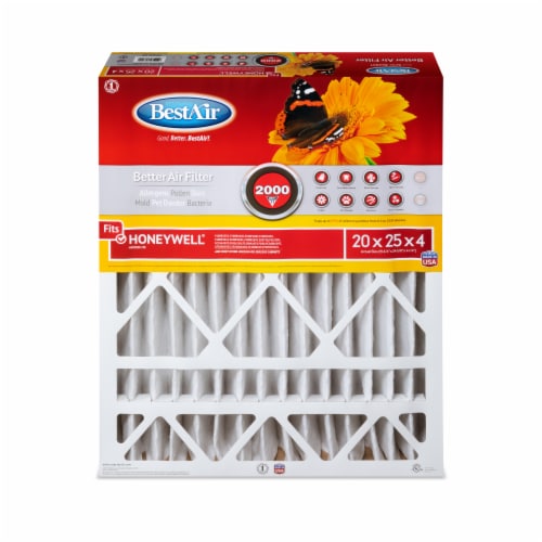Best Air® Honeywell® 20 x 25 x 4 Merv 11 Air Filter Perspective: front