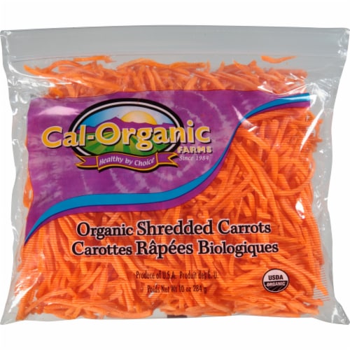 Cal-Organic™ Organic Shredded Carrots Bag Perspective: front