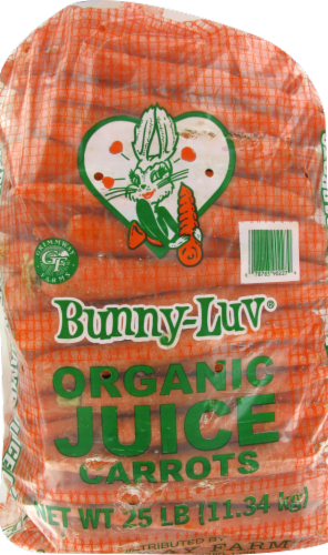 Bunny-Luv Organic Juice Carrots Perspective: front