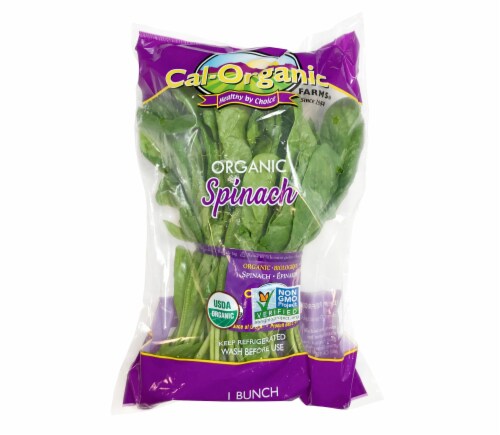 Cal-Organic Bagged Spinach Perspective: front