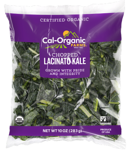 Cal-Organic Farms® Organic Chopped Lacinato Kale Perspective: front