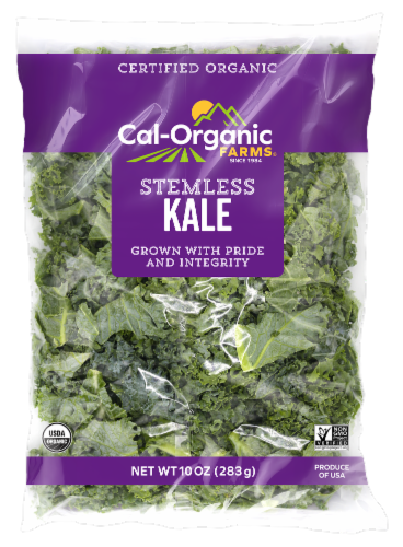 Cal-Organic Farms® Organic Chopped Green Stemless Kale Perspective: front