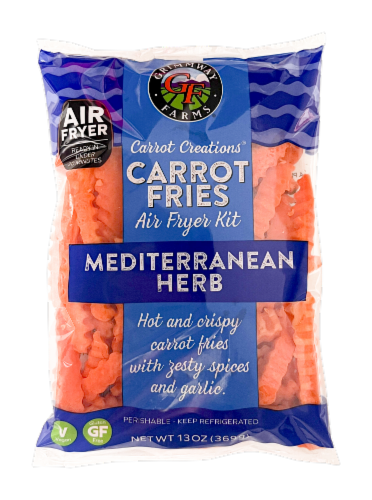 Grimmway Farms® Carrot Creations® Mediterranean Herb Carrot Fries Air Fryer Kit Perspective: front