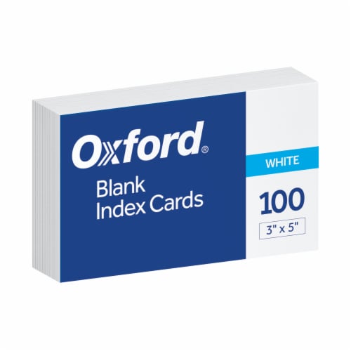  Oxford Blank Index Cards, 5 x 8, White, 300 pack