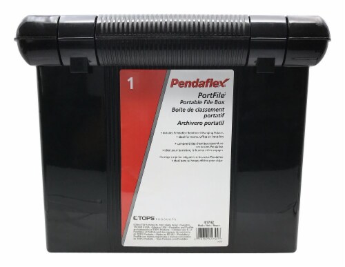 Pendaflex PortFile Portable File Box - Black Perspective: front