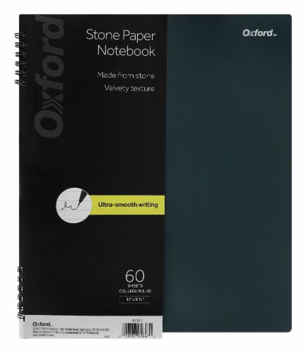 Oxford® Stone Paper Notebook - Gray Perspective: front