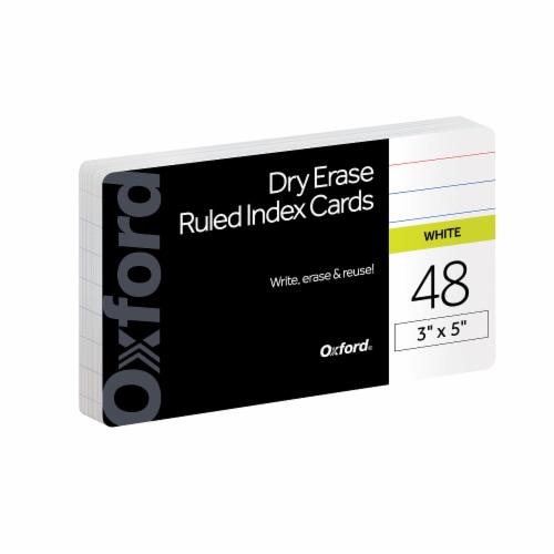 Oxford® Dry Erase Index Cards Perspective: front