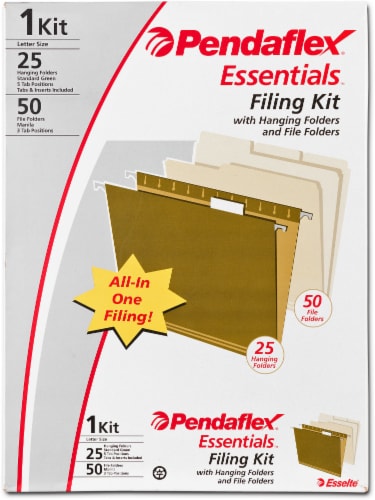Pendaflex Essentials Letter Size Filing Kit Perspective: front