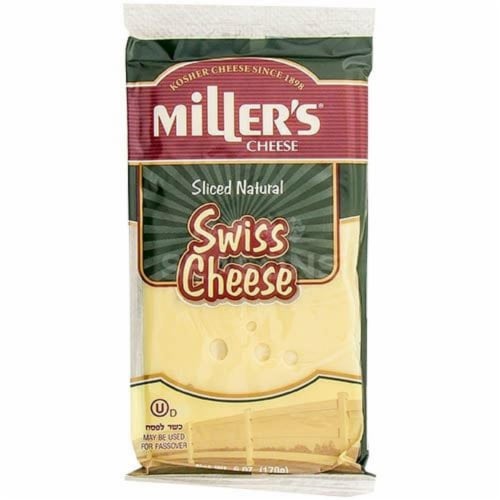 Miller's® Sliced Swiss Cheese Perspective: front