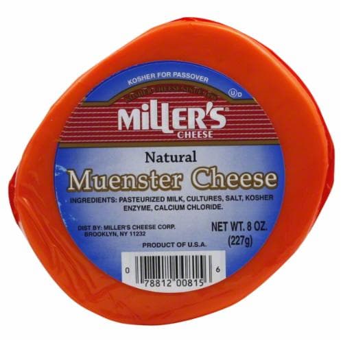 Miller's Muenster Cheese Perspective: front