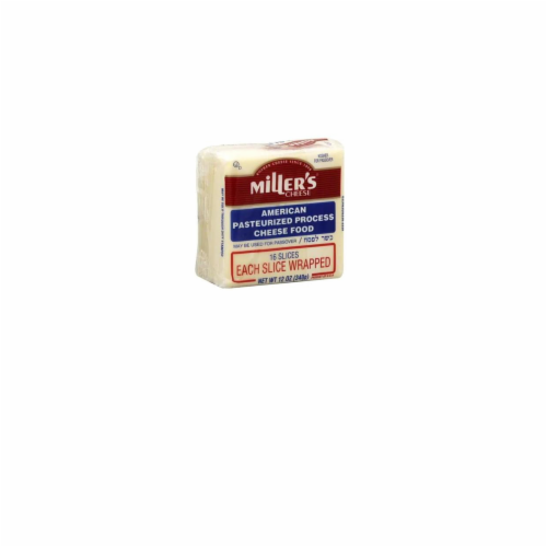Miller's® White American Sliced Cheese Perspective: front