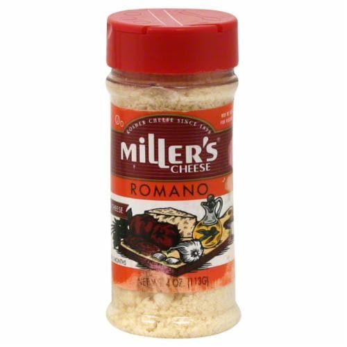 Miller's Romano Grated Cheese Perspective: front