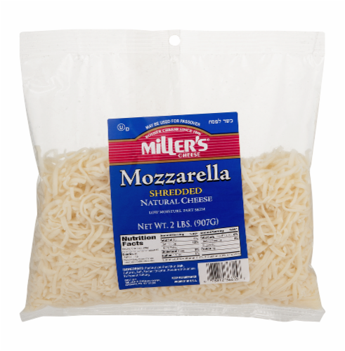 Miller's Shredded Mozzarella Cheese Perspective: front