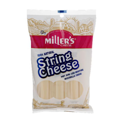 Miller's® Cheese 100% Natural String Cheese Perspective: front