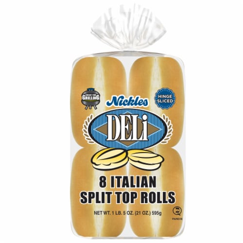 Nickles Deli Italian Split Top Rolls Perspective: front