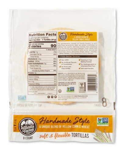 La Tortilla Factory® Homestyle Yellow Corn Tortillas Perspective: front