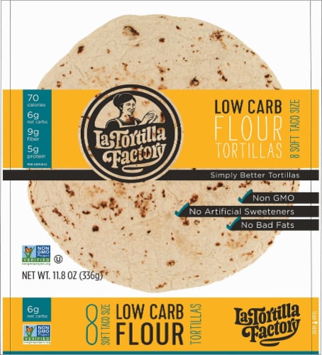 La Tortilla Factory Low Carb Flour Tortilla 8 Ct 1185 Oz King Soopers