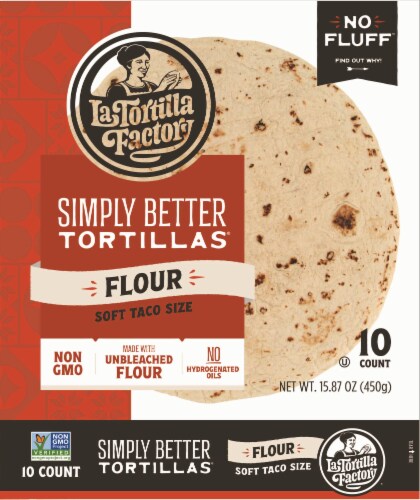 La Tortilla Factory® Simply Better Flour Soft Taco Tortillas Perspective: front